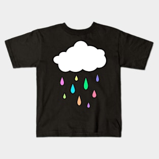 Rainbow Raincloud Kids T-Shirt